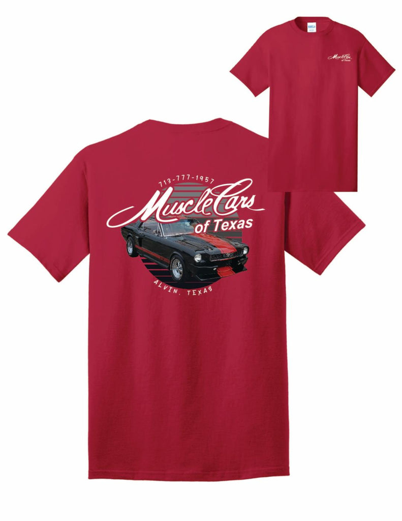 Red w/Mustang short sleeve T-shirt