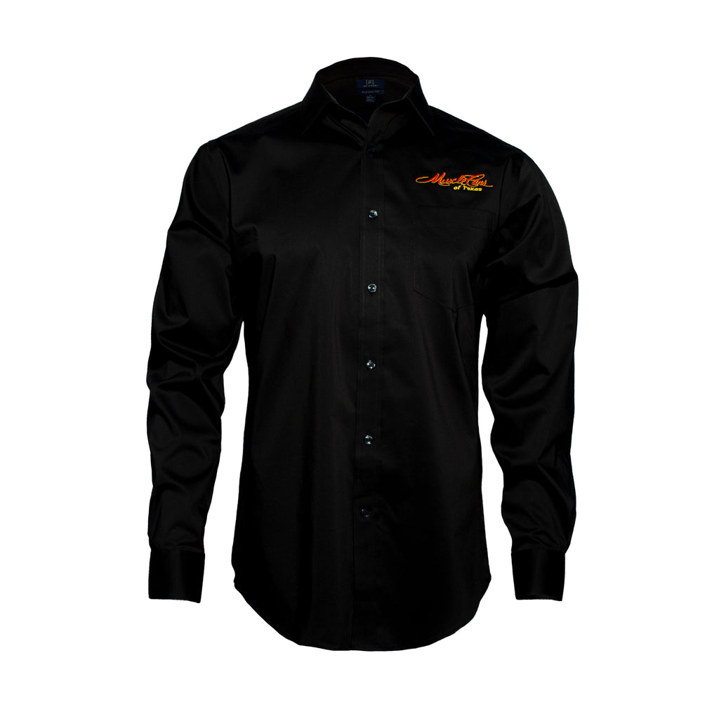 Embroidered Long Sleeve Performance Dress Shirt
